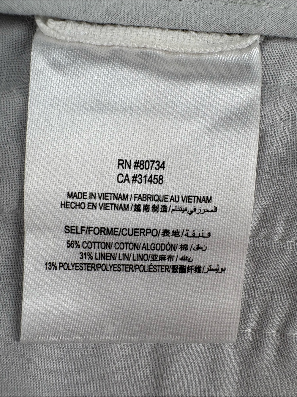 BCBGMAXAZRIA White Linen Blend Skort Women’s Size 6 Pleated Mini Skirt Shorts - Picture 8 of 9